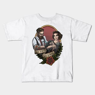 Tattooed lovers Kids T-Shirt